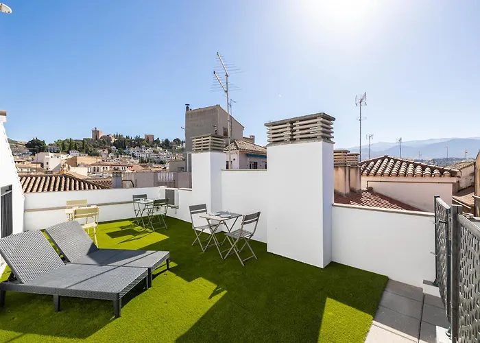 H2Granada en Centro Terraza-solarium&Parking